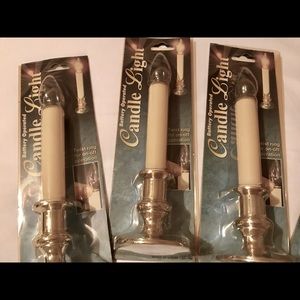 (5) Battery powered candlesticks new